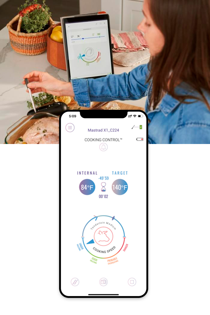 Sonde cuisson Meat It + Mastrad + application mobile